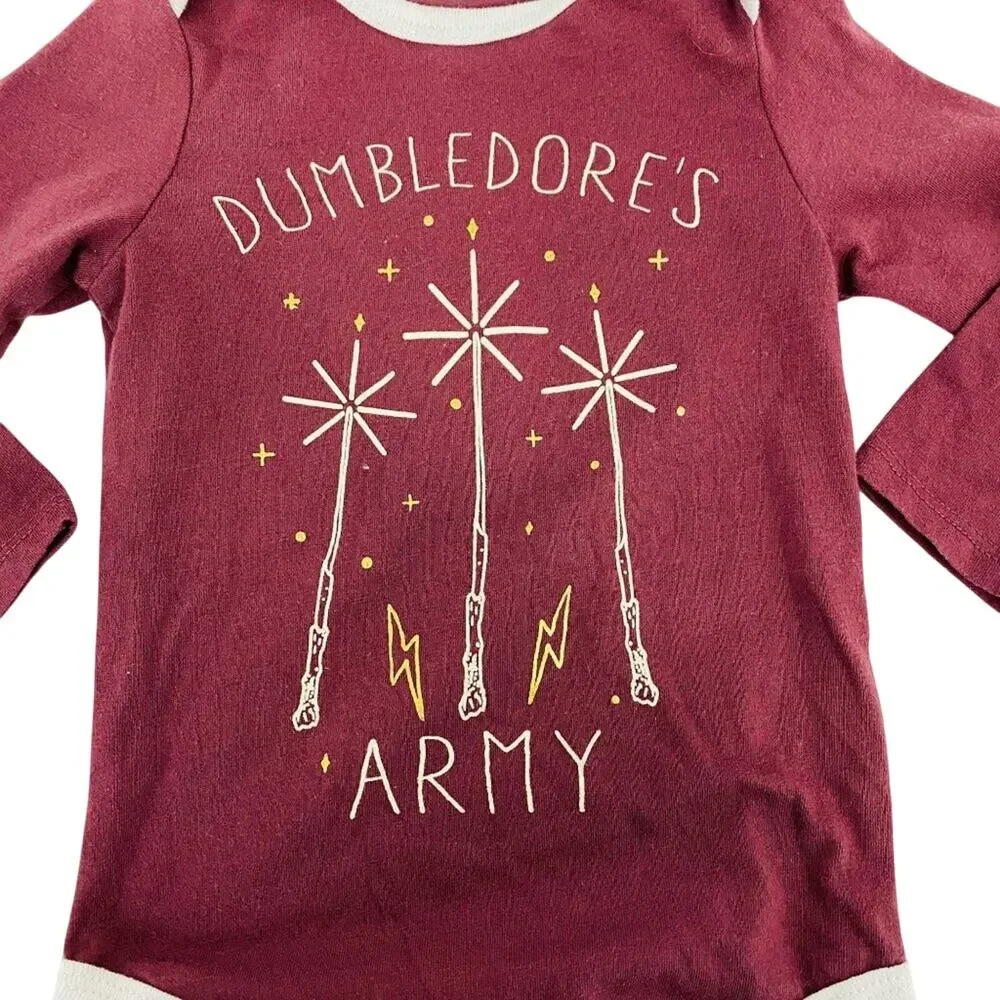 Harry Potter Long Sleeve Bodysuit Dumbledore's Army Baby 6-9 Months